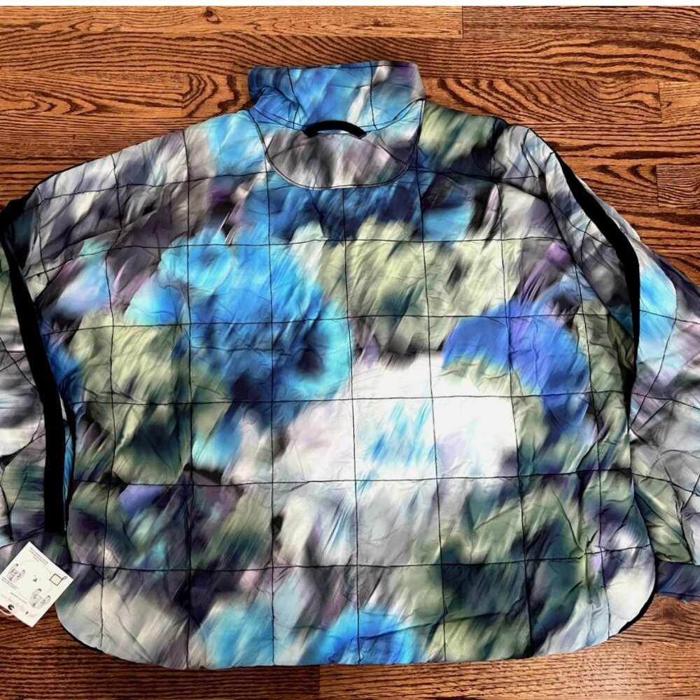 Free People Movement Pippa Printed Packable Puffer Jacket Blurry Flowers Combo M - Picture 2 of 10